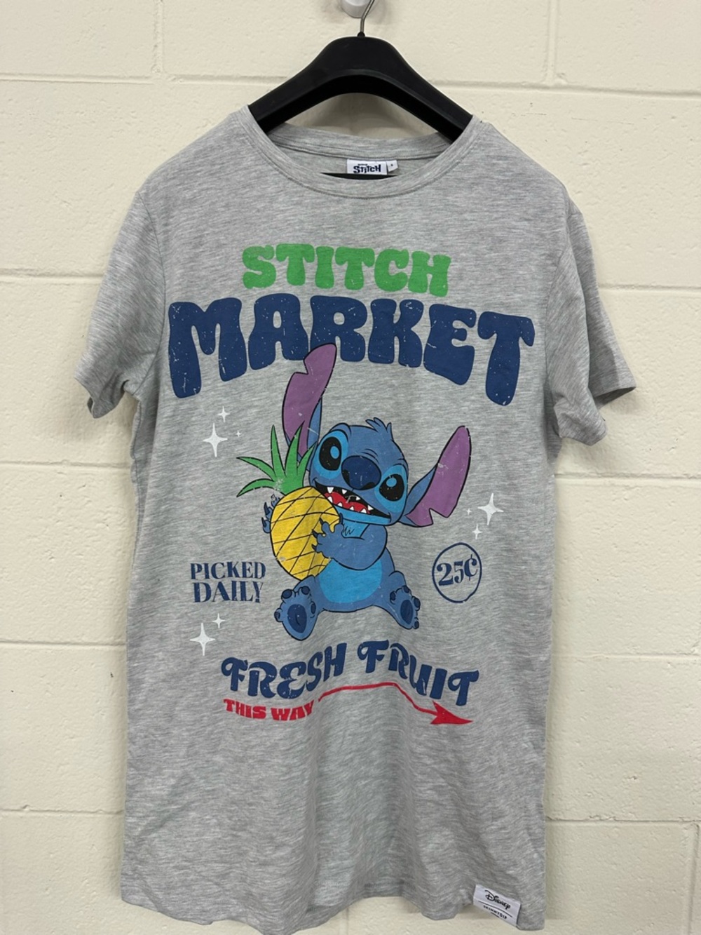 Women’s Disney Stitch Market Grey Tee - skinny dip London